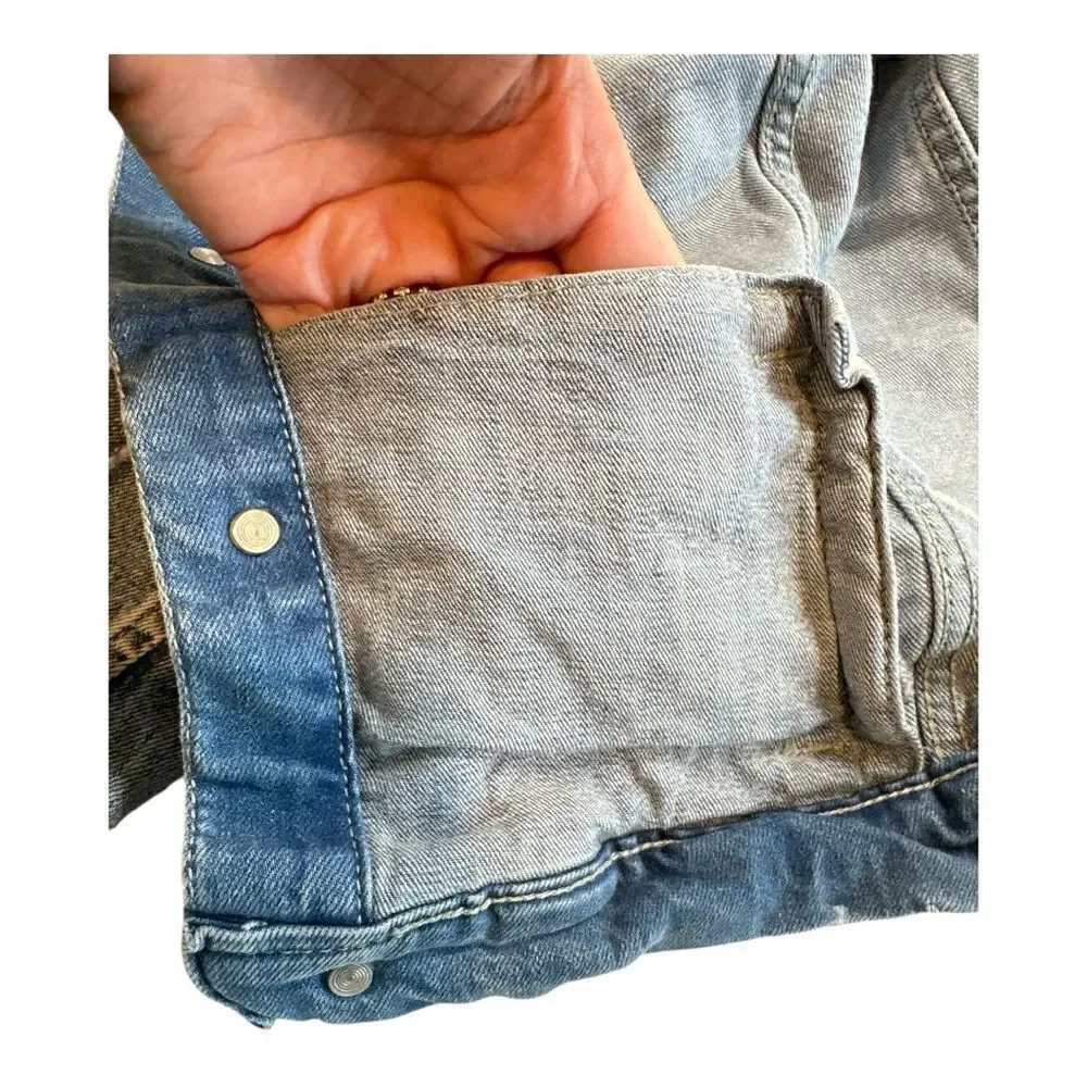 Bundle of 3 Girls-Distressed Jean Jacket Size 6, Corduroy Jacket & Dress Size 5